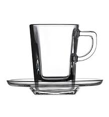 Pasabahce Carre Service Tasses A Cafe Avec Assiettes Verre Transparent 6 Pieces Epicerie Au Meilleur Prix Livree Sur Toute La France Metropolitaine Tasse Cafe Tasse En Verre Verre A Pied