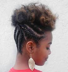 Curl the bottom half of your hair in sections. Half Braided Updo For Short Natural Hair Hair Styles Natural Hair Styles Short Natural Hair Styles