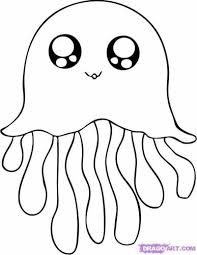 J For Jellyfish Template Animal Coloring Pages Easy Animal Drawings Cartoon Drawings Of Animals