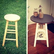 From A Stool To An End Table My First Big Diy Project Home Diy