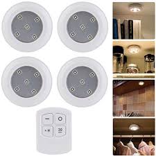 4 Pack Puck Lights With Remote Led Battery Operated Light Wireless Wardrobe Lights Stick On Push Light For Bathroom Closets Cabinets Hallway Buy Online In Cayman Islands At Cayman Desertcart Com Productid 55130257 Rgb led under cabinet light dimmable cupboard closet night lamp + remote control.