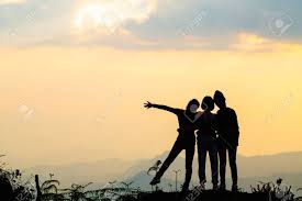 Free friends wallpapers and friends backgrounds for your computer desktop. Silhouette Of Happy Friends In Sunset Sky Evening Time Background Group Of Young People Having Fun On Summer Vacation Youth Lifestyle Party And Friendship Concept Copy Space Stock Photo Picture And Royalty