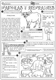 Fabulas Y Refranes Lectura De Comprension Apuntes De Lengua Refranes
