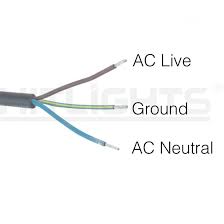 Do not bundle or route ac power wiring with low voltage input or output wiring. Ac Power Cables 3 Prong Hitlights