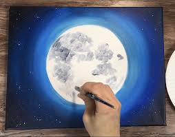 Maybe you would like to learn more about one of these? Moon Painting Step By Step Acrylic Painting Tutorial With Pictures