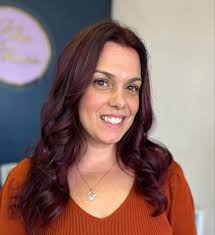 Thank you for always being open to try new color ideas 💕✨✨I love all your  transformations.#fallaesthetic #fallhair #copperhair #redhair #balayage  #2024 #trend #hair #halloween## cherry hair# redviolethair#haircolorideas