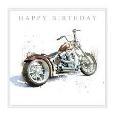 Trying to explain this to a 5 year old is hard because they are super excited to wait and watch the motorcycle come down the ramp. Harley Davidson Cards Happy Birthday Motorbike Birthday Cards Motorcycle Biker Greeting Cards Harley Davidson Birthday Card For Him