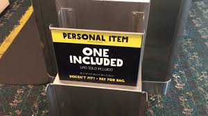 Spirit Airlines Free Personal Item Size Comparison 2018