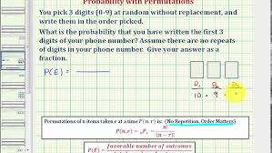 This online alphabetizer tool can take a list of words separated by spaces, commas, lines, etc and put the words in alphabetical order.pretty much any list of text items with a unique separator can be. Ex Determine A Probability Using A Permutation Match Phone Digits Youtube