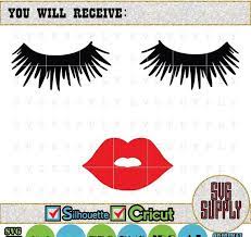 Download Cut File Cutting Machines Lips Svg Face Png Silhouette Studio Eyelashes Lashes T Shirt Design Vinyl Decal Dxf For Cricut Clip Art Art Collectibles Delage Com Br
