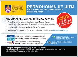 Layak untuk bumiputera warganegara malaysia. The Edvisor Malaysia Permohonan Uitm Upsi Kemasukan Sesi Akademik 2 2017 2018 Lepasan Spm Setaraf