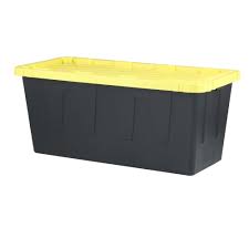 Get your best plastic storage bins from here top 10. Hdx 55 Gal Tough Storage Bin In Black Hdx55gonline 4 The Home Depot Tote Storage Storage Heavy Duty Storage Bins