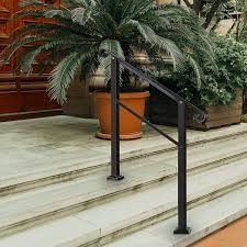 Check spelling or type a new query. Buy Atyouk Outdoor Stair Railing Black Wrought Iron Handrail 3 Step Transitional Handrail Metal Adjustable Outdoor Handrails For Exterior Steps With Installation Kit Handrail With Installation Kit Online In Taiwan B0965fx7dp