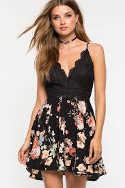 A Gaci Malia Floral Flare Dress Agaci Agaci Clothing Dresses Flare Dress
