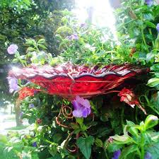 40th Wedding Anniversary Gift Glass Birdbath By Gloriasglassgarden 63 00 40th Wedding Anniversary 40th Wedding Anniversary Gifts Wedding Anniversary Gifts