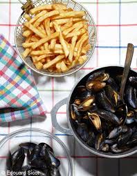 Recette Moules Frites Les Frites C Est Chic Elle A Table Recette Moules Frites Recette Moules Moules Frites