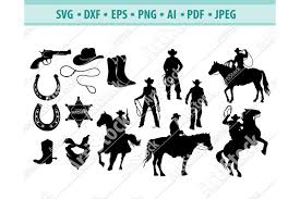 Download Cowboy Svg Cowboy Clipart Svg Western Svg Dxf Png Eps 413131 Svgs Design Bundles