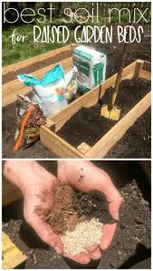 A raised bed garden is a garden built on top of your native soil, sometimes incorporating native soil, sometimes not. Diy Raised Garden Bed And An Easy Soil Mixture Blend To Fill It With Raised Garden Bed Soil Garden Beds Diy Raised Garden
