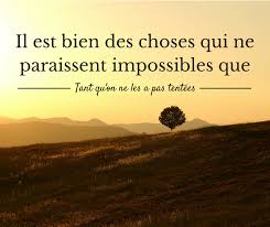 Quote Citation Il Est Bien Des Choses Qui Ne Paraissent Impossibles Que Tant Que Ne Les A Pas Tentees Citation