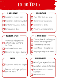 Organisation du déménagement