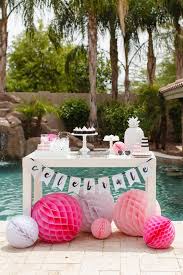 You can get a lot of them, blow them and then place right into the pool, around the drink or desert station and everywhere else you want. 24 Decorations That Will Make Any Pool Party Awesome Shelterness