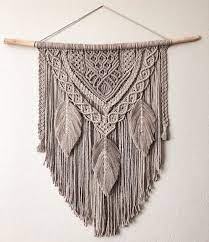 The thick rope provides a sturdy support to hold the slender strands of string. Custom Bohemian Macrame Pieces With Feathers By Fond Willow Macrame Wall Hanging Diy Macrame Wall Hanging Patterns Wall Hanging Diy