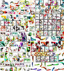 Jumbo Backgrounds Set Brochure Design Template Brochure Design Design Template