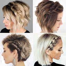 Acconciature Capelli Corti Short Hair Updo Short Hair Styles Braids For Short Hair