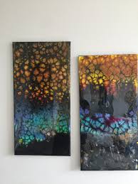 It is therefore advisable to ensure that your paintings are not exposed. The Scumblings Of An Obsessive Artist Making An Acrylic Pour Swipe Diptych With Lots Of Cells Using Helmar Pva Glue And Silicone