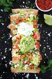 If you'd like them crispier add 1 minute at a time. Baked Chicken Taquitos