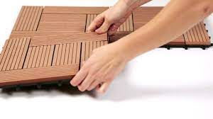 Wood Plastic Composite Deck Tiles From Garden Winds Deck Tiles Wood Plastic Composite Plastic Flooring