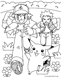 Download and print these pikachu coloring pages for free. Coloring Pages Brock With Ash And Pikachu Coloring Pages