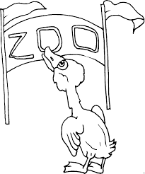 Ente Im Zoo Ausmalbild Malvorlage Comics