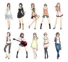 See more ideas about cute drawings, drawing clothes, drawings. Cute Anime Anime Girl Full Body Drawing With Clothes Novocom Top