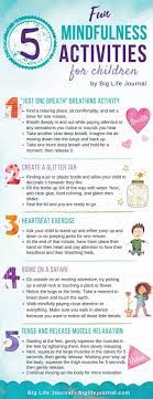 5 Fun Mindfulness Activities For Kids Mindfulness Activities Mindfulness For Kids Coping Skills
