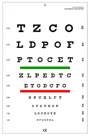 Bexco Brand Snellen Eye Vision Chart 20 Feet Equivalent