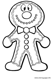 1:1 correspondence cookie color, cut & paste (works on shape recognition too). Gingman Christmas Cookie Coloring Pages Printable