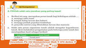 Maybe you would like to learn more about one of these? Jawaban Pg Uji Kompetensi Bab 9 Ipa Kelas 9 Halaman 196 198 Youtube