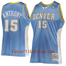 Find great deals on ebay for carmelo anthony denver nuggets jersey. Nba Denver Nugget Trikot Carmelo Anthony 15 Hardwood Classics Blau Swingman Herren