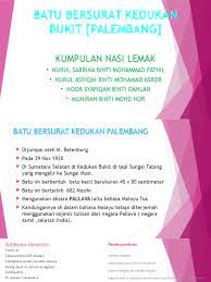 The kedukan bukit inscription was discovered by the dutchman m. Batu Bersurat Kedukan Bukit Palembang