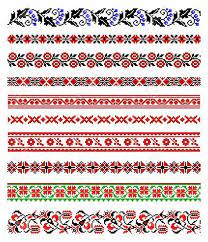 Illustrations Of Ukrainian Embroidery Ornaments Patterns Frames Royalty Free Cliparts V Embroidery Ornaments Cross Stitch Bookmarks Bead Weaving Tutorials