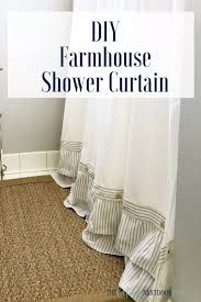 Diy Farmhouse Shower Curtain The Latina Next Door Farmhouse Shower Farmhouse Shower Curtain Diy Shower Curtain