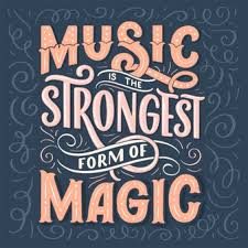 Premium Vector Set With Inspirational Quotes About Music Hand Drawn Vintage Illustration With Lettering