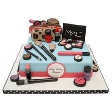Mac makeup & gift bag cake. Mac Makeup Birthday Cake