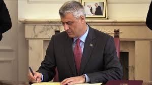 Why is osmani succeeding hashim thaci? Former Kosovo President Detained In The Hague