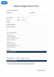 Here Is A Well Formatted Student Registration Form Template You Can Download For Free This File Is High Quality And Profes Registration Form Words Form Design