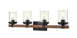 Breakwater Bay Ved 4 Light Dimmable Matte Black Vanity Light Reviews Wayfair