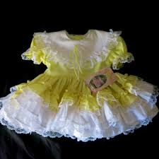 Lid L Dolly S Dress 13 15 Lbs Little Dolly 3m 3 Months Yellow White Or For Doll Lidldollys Dressyholidayp Little Girl Dresses Dolly Dress Flower Girl Dresses