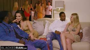 BLACKEDRAW two Euro Hotties Compete for BIG BLACK DICK at a Party - Ariana  van x  Analdin.com