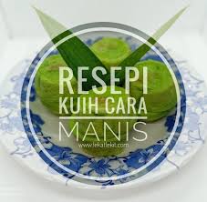 1 cawan tepung gandum 1 1/2 cawan santan 1 helai daun pandan pewarna hijau secubit garam gula untuk int. Resepi Kuih Cara Manis Paling Mudah Lekat Lekit Story